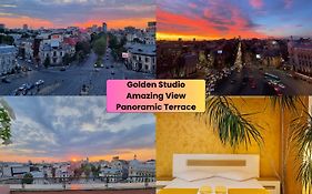 Golden Studio- Panoramic View With Terrace